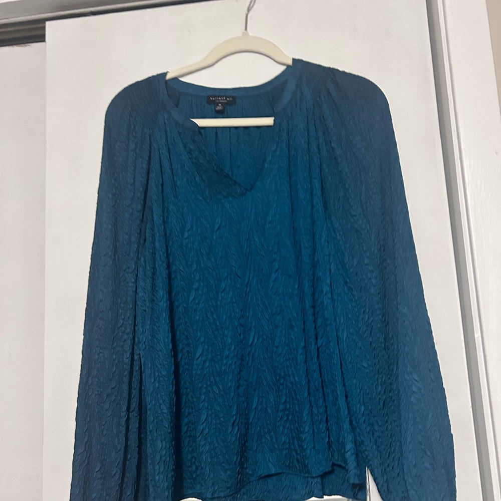 Current Air Teal Long Sleeve Top